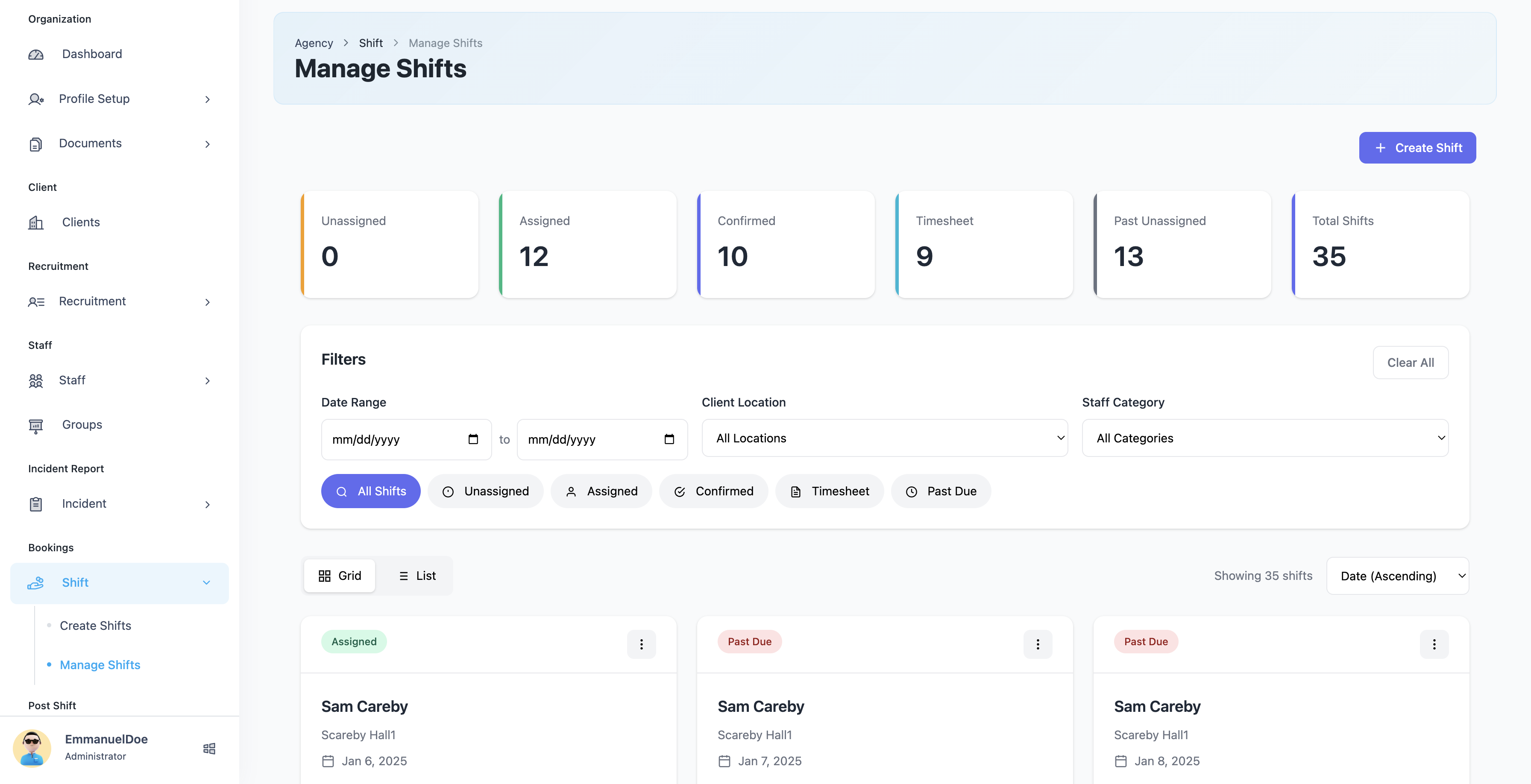 C.A.M.A Dashboard